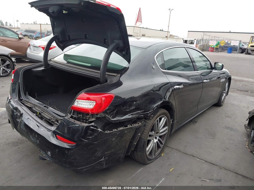 2016 Maserati Quattroporte VIN ZAM56RPA4G1189291 IAAI salvage auction — REAR END, Salvage Title, sold $2,800 on 2026-07-29 (photo 4)