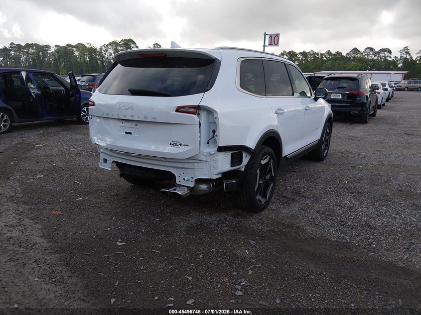 2024 Kia Telluride VIN 5XYP6DGC9RG506373 IAAI salvage auction — REAR END, Rebuildable (Florida), sold $16,000 on 2026-07-28 (photo 4)
