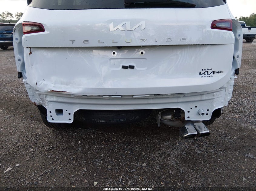 2024 Kia Telluride VIN 5XYP6DGC9RG506373 IAAI salvage auction — REAR END, Rebuildable (Florida), sold $16,000 on 2026-07-28 (photo 6)