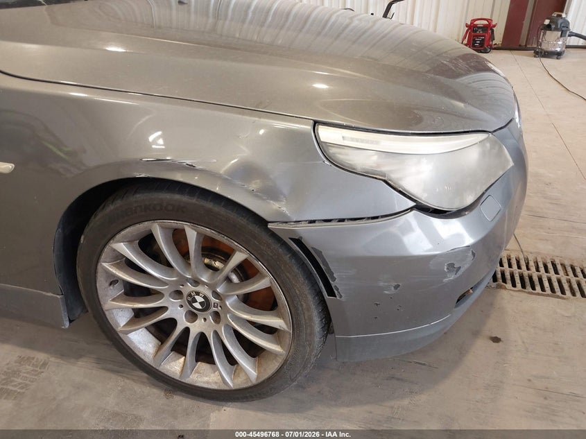 2009 BMW 5 series VIN WBANW13579C160449 IAAI salvage auction — NORMAL WEAR, Rebuilt/Restored (Utah), sold $100 on 2026-07-29 (photo 6)