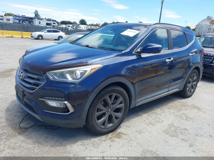 2017 Hyundai Santa fe VIN 5XYZWDLA8HG397884 IAAI salvage auction — NORMAL WEAR, Clear - Dealer Only (California), sold $3,950 on 2026-07-09 (photo 2)