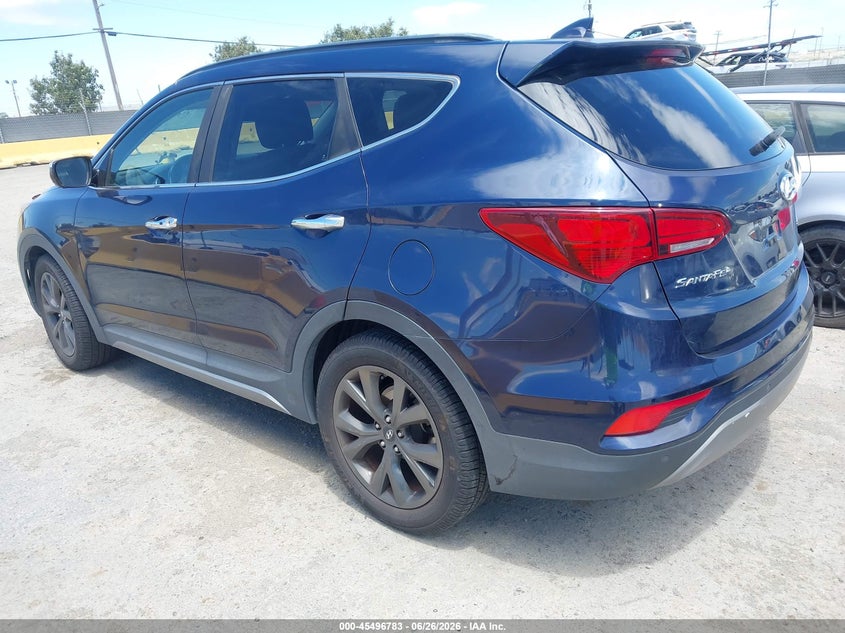 2017 Hyundai Santa fe VIN 5XYZWDLA8HG397884 IAAI salvage auction — NORMAL WEAR, Clear - Dealer Only (California), sold $3,950 on 2026-07-09 (photo 3)