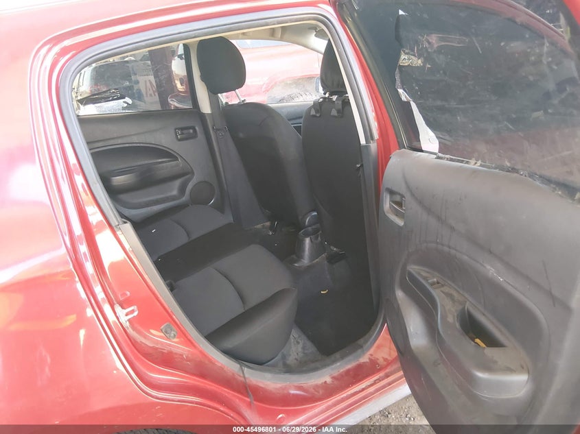 2021 Mitsubishi Mirage VIN ML32AUHJ0MH006580 IAAI salvage auction — FRONT & REAR, Salvage (Arizona), sold $675 on 2026-07-29 (photo 8)