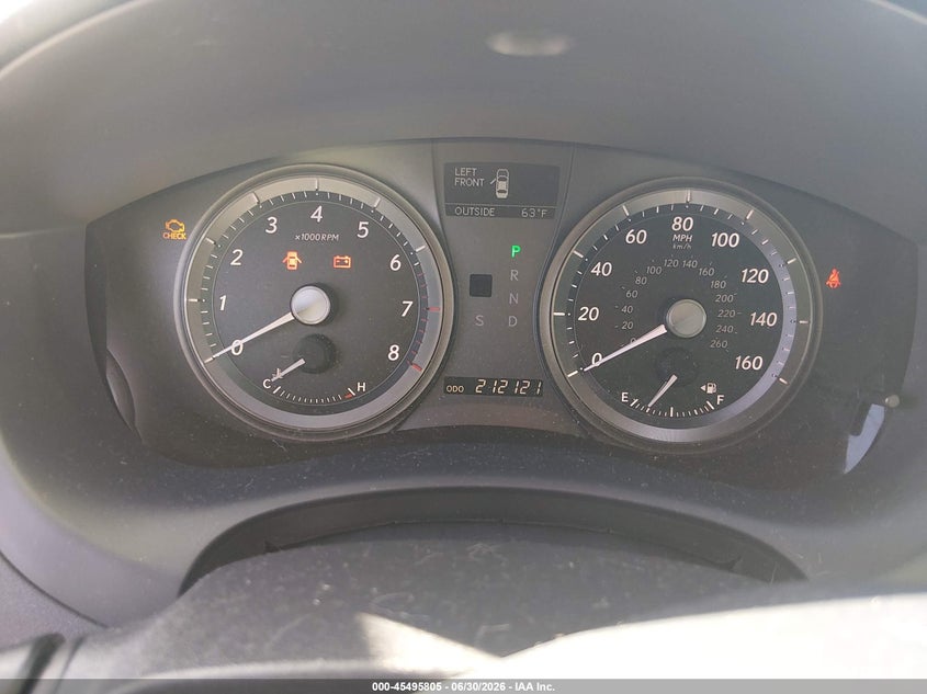 2008 Lexus Es 350 VIN JTHBJ46G082161724 IAAI salvage auction — NORMAL WEAR, Clear - Dealer Only (California), sold $1,325 on 2026-07-13 (photo 7)