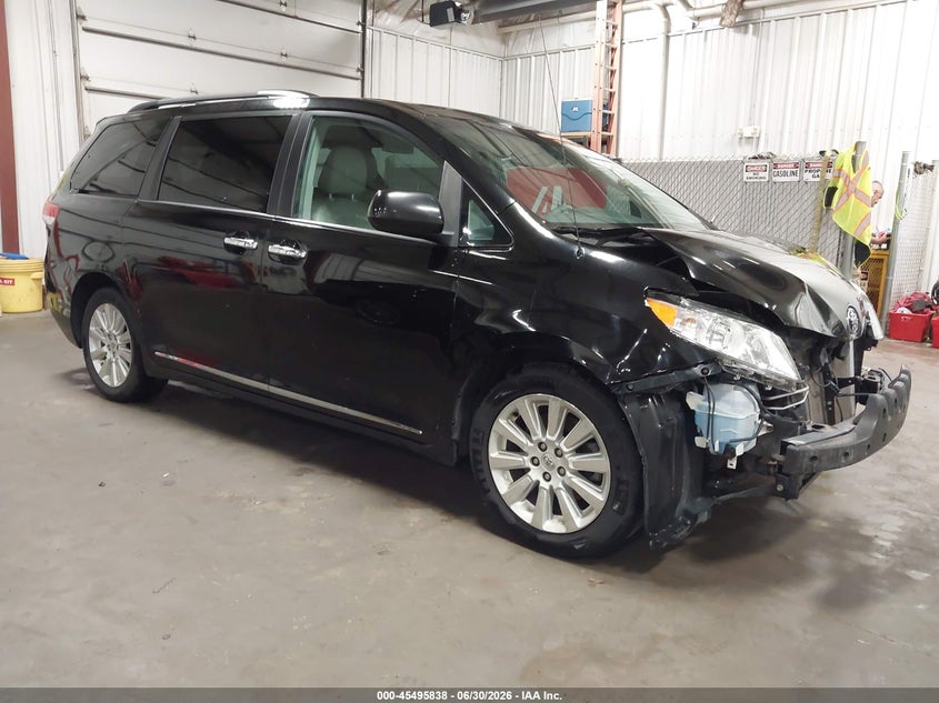 2012 Toyota Sienna VIN 5TDJK3DCXCS042245 IAAI salvage auction — FRONT END, Salvage (Iowa), sold $1,700 on 2026-07-28 (photo 1)