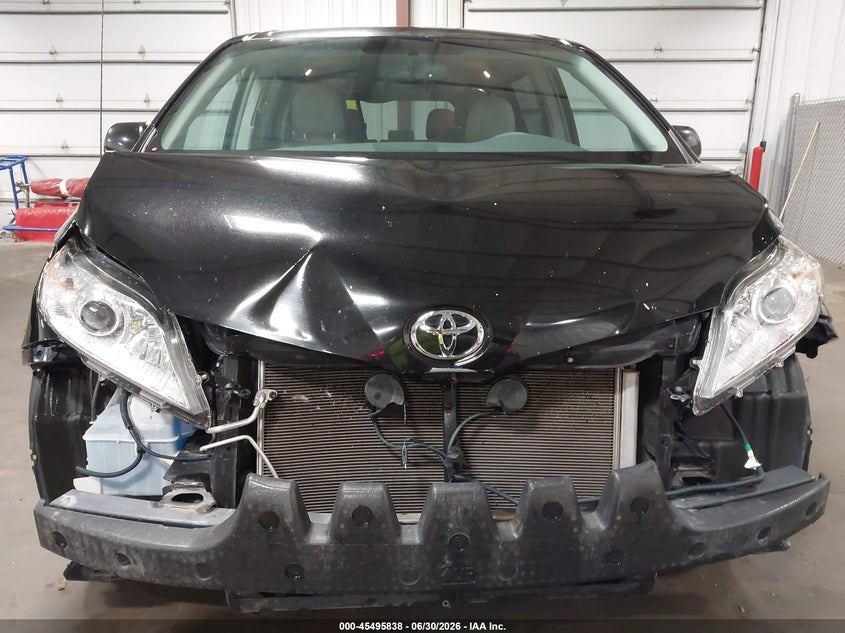 2012 Toyota Sienna VIN 5TDJK3DCXCS042245 IAAI salvage auction — FRONT END, Salvage (Iowa), sold $1,700 on 2026-07-28 (photo 6)