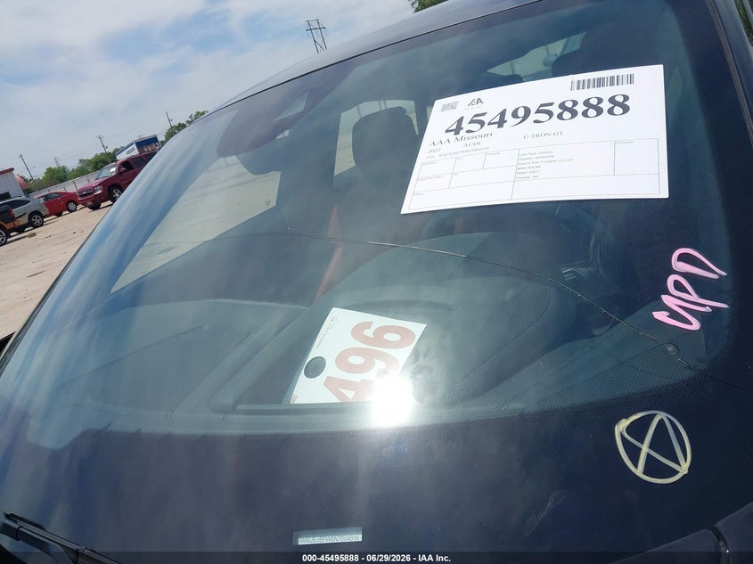 2022 Audi e-tron GT VIN WAUEJBFW6N7004916 IAAI salvage auction — Unknown, Salvage (Illinois), sold $25,750 on 2026-09-04 (photo 6)