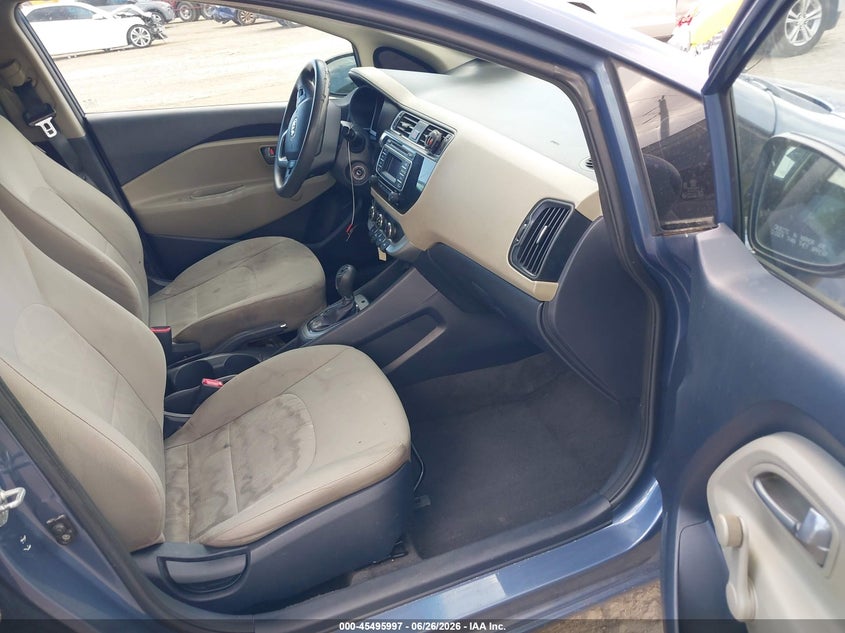 2016 Kia Rio VIN KNADM4A34G6699370 IAAI salvage auction — REAR END, Rebuildable (Florida), sold $475 on 2026-07-28 (photo 5)