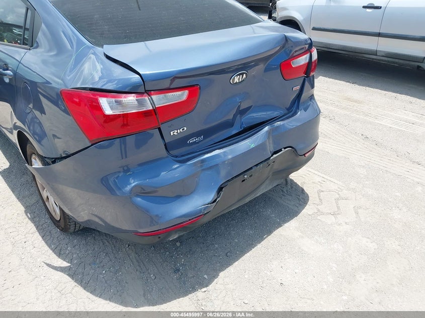 2016 Kia Rio VIN KNADM4A34G6699370 IAAI salvage auction — REAR END, Rebuildable (Florida), sold $475 on 2026-07-28 (photo 6)