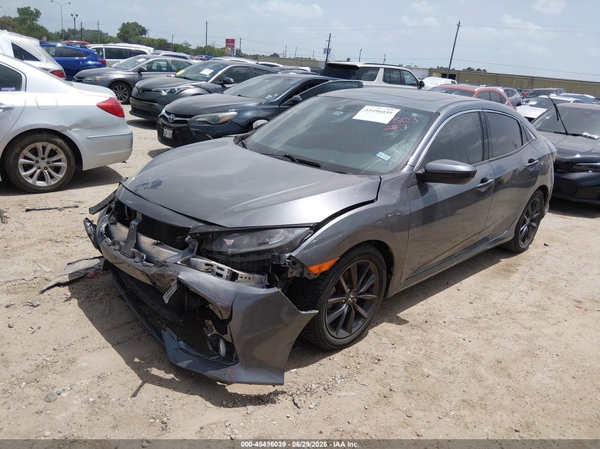 2021 Honda Civic VIN SHHFK7H63MU222995 IAAI salvage auction — FRONT END, Salvage (Texas), sold $25 on 2026-07-29 (photo 2)