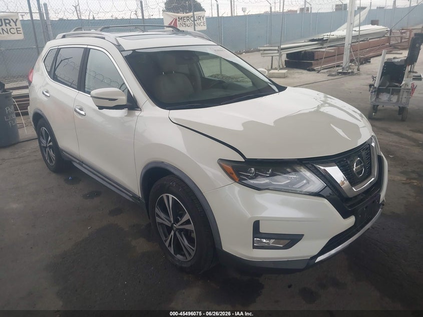 2017 Nissan Rogue VIN JN8AT2MT5HW403576 IAAI salvage auction — LEFT FRONT, Salvage (California), sold $2,550 on 2026-08-02 (photo 1)