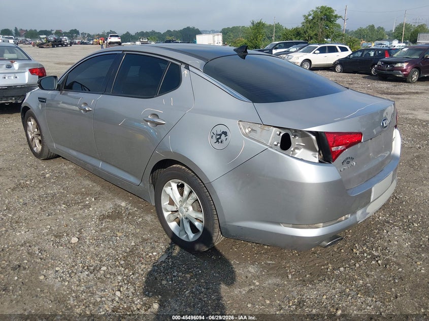 2013 Kia Optima VIN 5XXGN4A76DG154445 IAAI salvage auction — REAR END, Salvage (Pennsylvania), sold $575 on 2026-07-31 (photo 3)