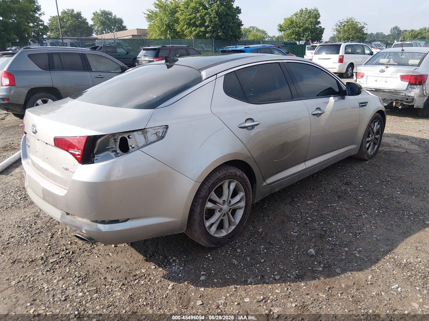2013 Kia Optima VIN 5XXGN4A76DG154445 IAAI salvage auction — REAR END, Salvage (Pennsylvania), sold $575 on 2026-07-31 (photo 4)