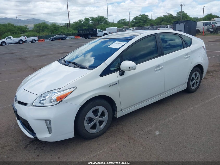 2013 Toyota Prius VIN JTDKN3DU6D5696607 IAAI salvage auction — NORMAL WEAR, Clear (Hawaii), sold $1,325 on 2026-07-21 (photo 2)