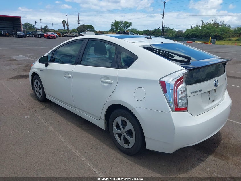 2013 Toyota Prius VIN JTDKN3DU6D5696607 IAAI salvage auction — NORMAL WEAR, Clear (Hawaii), sold $1,325 on 2026-07-21 (photo 3)
