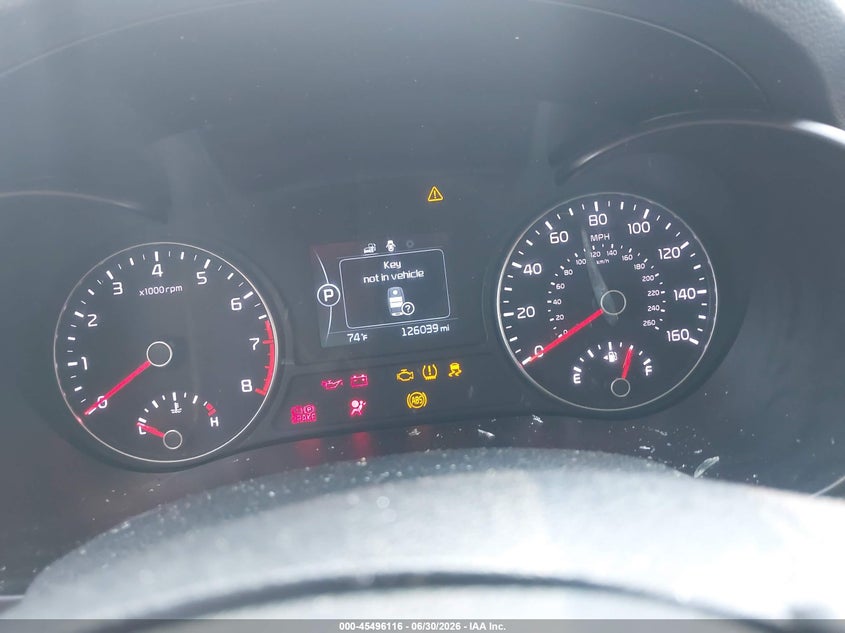 2016 Kia Optima VIN 5XXGT4L14GG040477 IAAI salvage auction — ROLLOVER, Salvage Title, sold $125 on 2026-07-28 (photo 7)