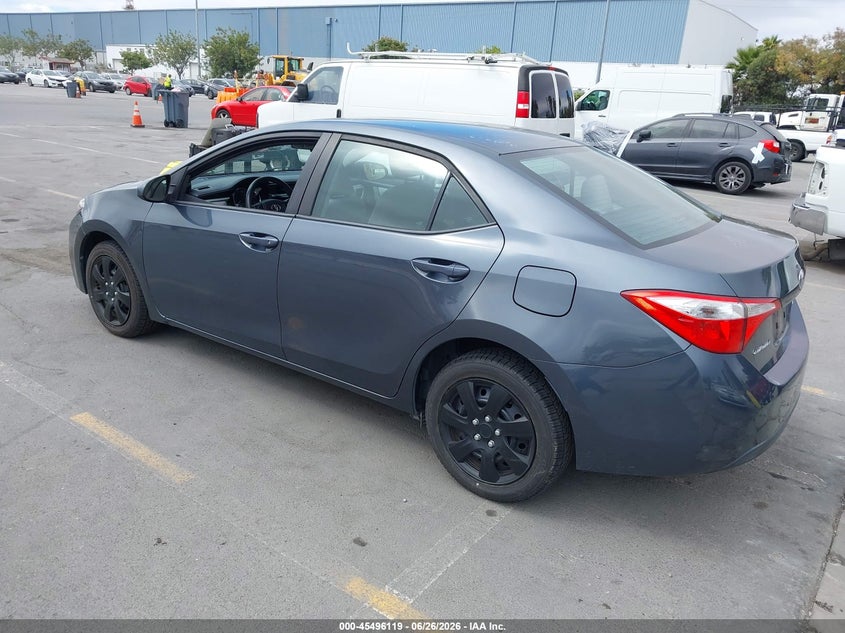 2014 Toyota Corolla VIN 5YFBURHE3EP110507 IAAI salvage auction — NORMAL WEAR, Clear - Dealer Only (California), sold $5,050 on 2026-07-29 (photo 3)