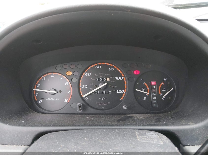 1998 Honda Cr-v VIN JHLRD2840WC009581 IAAI salvage auction — THEFT, Salvage (California), sold $25 on 2026-07-22 (photo 7)