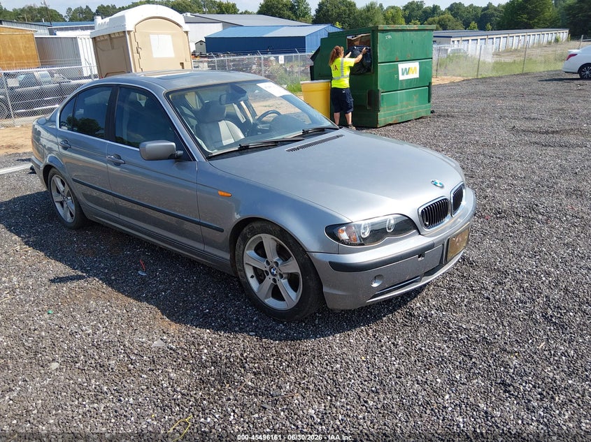 2004 BMW 3 series VIN WBAEV53424KM35306 IAAI salvage auction — LEFT SIDE, Salvage (South Carolina), sold $775 on 2026-08-04 (photo 1)
