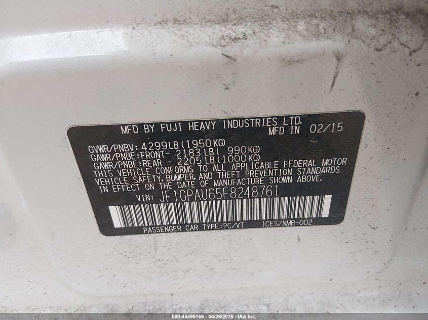 2011 Subaru Forester VIN JF2SHADC4BH705353 IAAI salvage auction — NORMAL WEAR, Clear-Dealer Only (North Carolina), sold $1,300 on 2026-07-20 (photo 9)