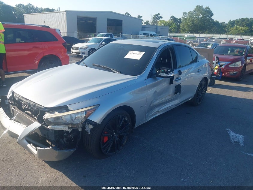 2019 Infiniti Q50 VIN JN1EV7AP0KM510844 IAAI salvage auction — FRONT END, Salvage Title, sold $1,950 on 2026-07-29 (photo 2)