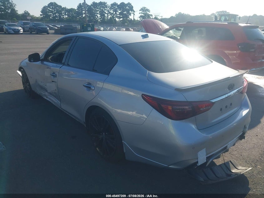 2019 Infiniti Q50 VIN JN1EV7AP0KM510844 IAAI salvage auction — FRONT END, Salvage Title, sold $1,950 on 2026-07-29 (photo 3)