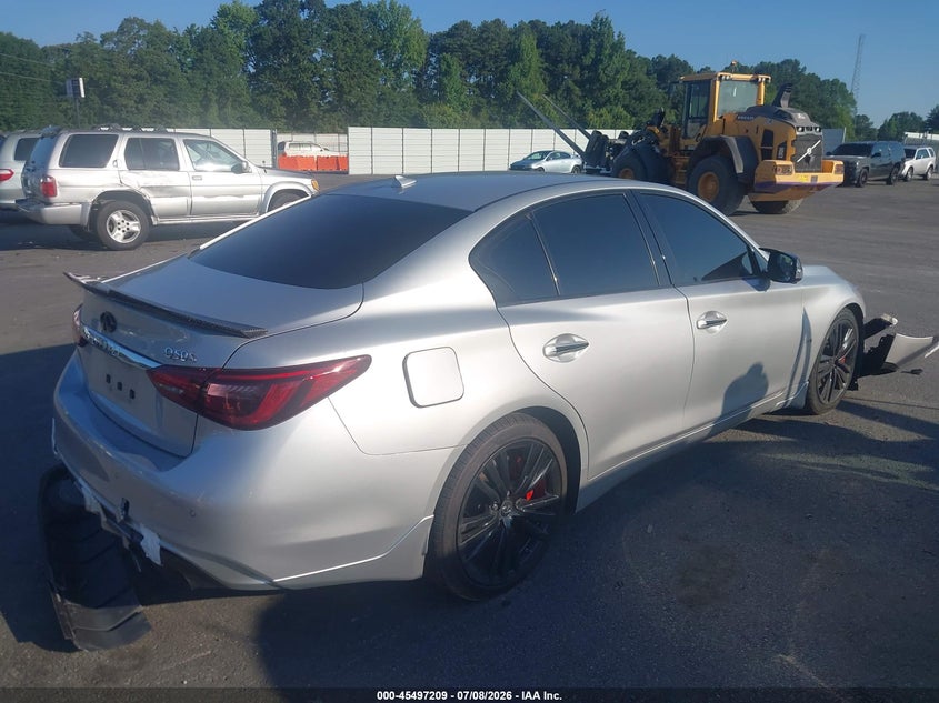 2019 Infiniti Q50 VIN JN1EV7AP0KM510844 IAAI salvage auction — FRONT END, Salvage Title, sold $1,950 on 2026-07-29 (photo 4)