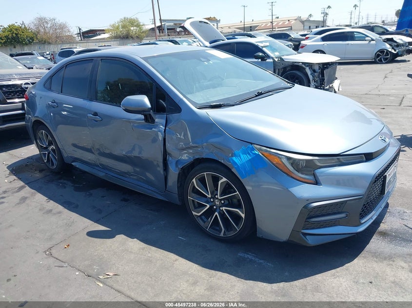 2020 Toyota Corolla VIN JTDS4RCE2LJ048056 IAAI salvage auction — RIGHT SIDE, Salvage Certificate (California), sold $4,300 on 2026-07-29 (photo 1)