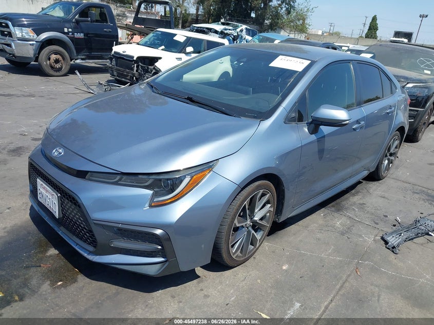 2020 Toyota Corolla VIN JTDS4RCE2LJ048056 IAAI salvage auction — RIGHT SIDE, Salvage Certificate (California), sold $4,300 on 2026-07-29 (photo 2)