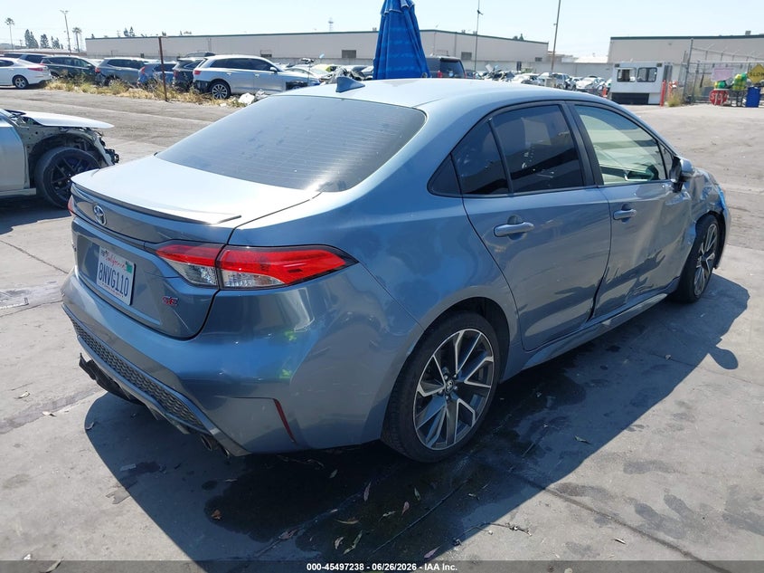 2020 Toyota Corolla VIN JTDS4RCE2LJ048056 IAAI salvage auction — RIGHT SIDE, Salvage Certificate (California), sold $4,300 on 2026-07-29 (photo 4)