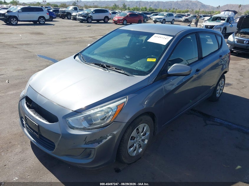 2017 Hyundai Accent VIN KMHCT5AEXHU326089 IAAI salvage auction — REAR END, Salvage (Arizona), sold $1,100 on 2026-07-10 (photo 2)