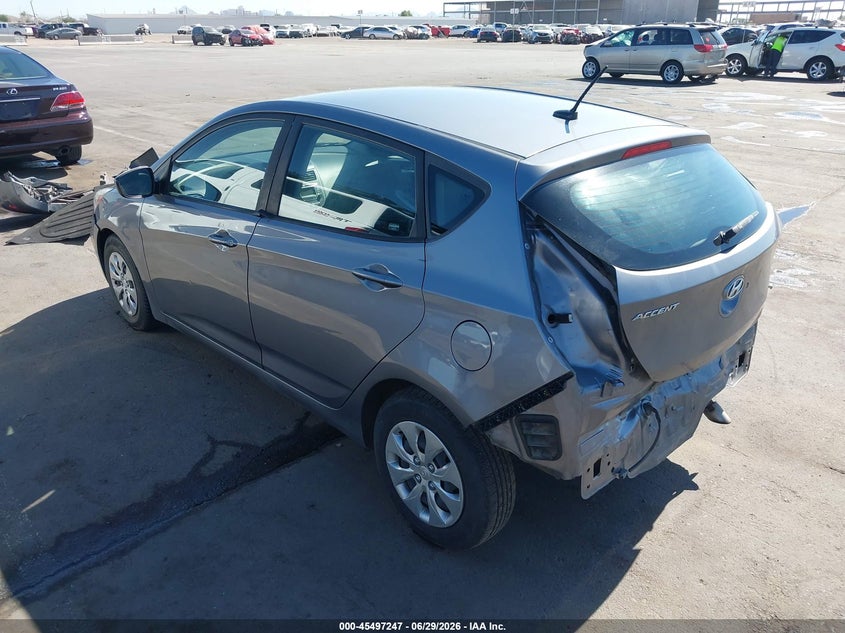 2017 Hyundai Accent VIN KMHCT5AEXHU326089 IAAI salvage auction — REAR END, Salvage (Arizona), sold $1,100 on 2026-07-10 (photo 3)