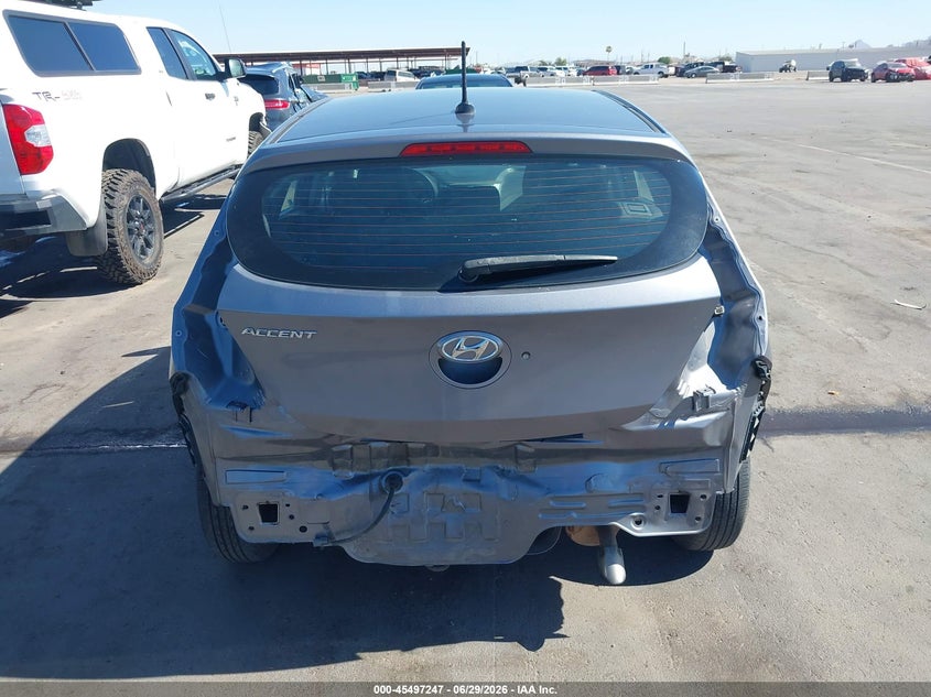 2017 Hyundai Accent VIN KMHCT5AEXHU326089 IAAI salvage auction — REAR END, Salvage (Arizona), sold $1,100 on 2026-07-10 (photo 6)