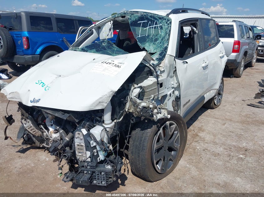 2018 Jeep Renegade VIN ZACCJABB7JPJ29926 IAAI salvage auction — ROLLOVER, Salvage (Oklahoma), sold $200 on 2026-08-05 (photo 2)