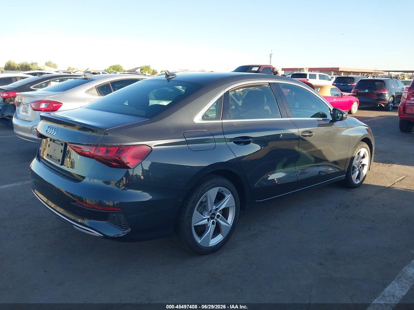2023 Audi A3 VIN WAUAUDGYXPA064527 IAAI salvage auction — LEFT FRONT, Salvage (Arizona), sold $25 on 2026-07-21 (photo 4)