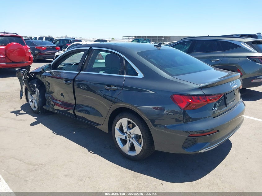 2023 Audi A3 VIN WAUAUDGYXPA064527 IAAI salvage auction — LEFT FRONT, Salvage (Arizona), sold $25 on 2026-07-21 (photo 3)