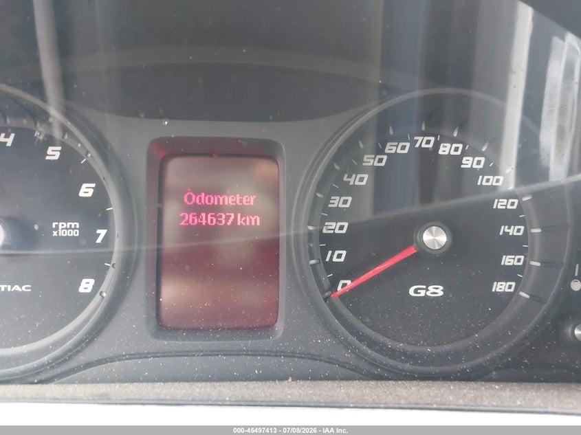 2009 Pontiac G8 VIN 6G2ER57729L181987 IAAI salvage auction — NORMAL WEAR, Clear - Dealer Only (California), sold $900 on 2026-07-27 (photo 7)