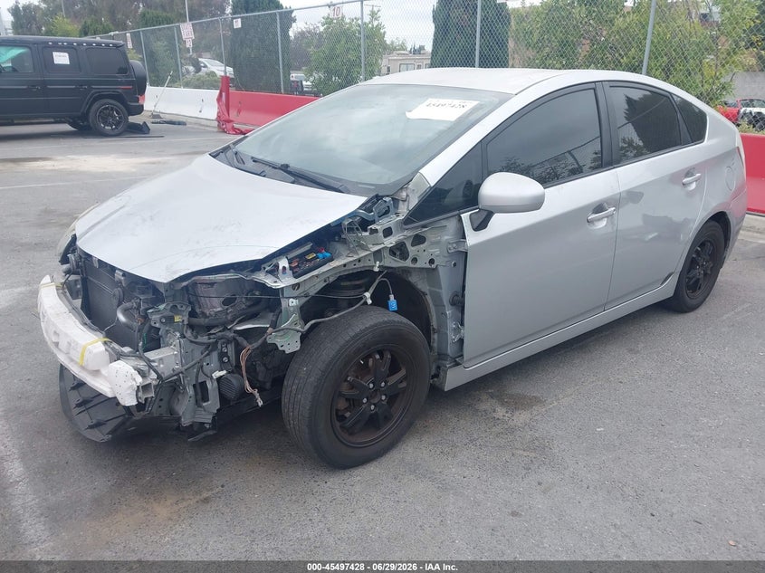 2013 Toyota Prius VIN JTDKN3DU2D5544856 IAAI salvage auction — FRONT END, Salvage (California), sold $1,050 on 2026-07-16 (photo 2)
