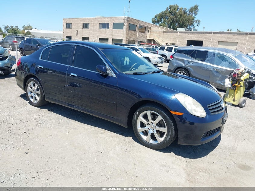 2006 Infiniti G35 VIN JNKCV51E46M514231 IAAI salvage auction — REAR END, Salvage (California), sold $725 on 2026-07-29 (photo 1)
