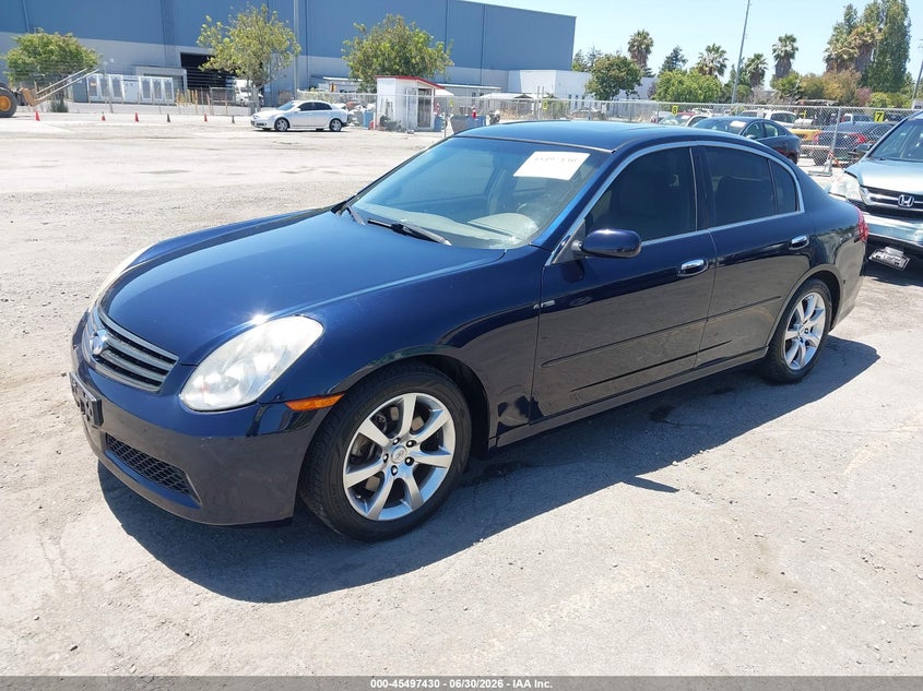 2006 Infiniti G35 VIN JNKCV51E46M514231 IAAI salvage auction — REAR END, Salvage (California), sold $725 on 2026-07-29 (photo 2)