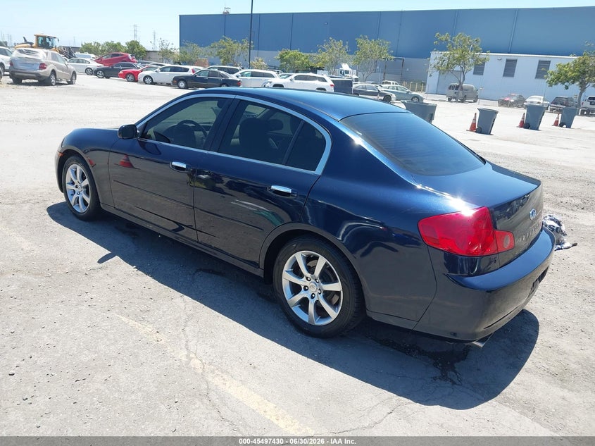 2006 Infiniti G35 VIN JNKCV51E46M514231 IAAI salvage auction — REAR END, Salvage (California), sold $725 on 2026-07-29 (photo 3)