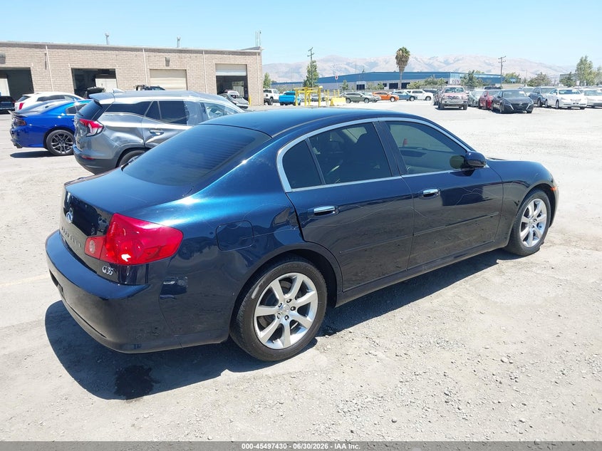 2006 Infiniti G35 VIN JNKCV51E46M514231 IAAI salvage auction — REAR END, Salvage (California), sold $725 on 2026-07-29 (photo 4)