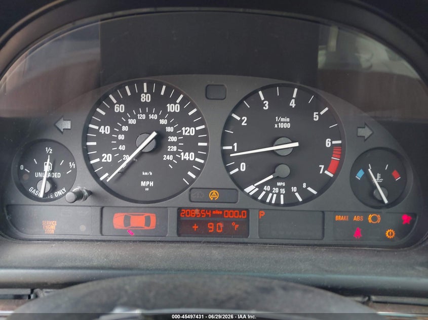 2000 BMW 5 series VIN WBADM6345YGV03773 IAAI salvage auction — NORMAL WEAR, Regular Certificate (Iowa), sold $25 on 2026-07-13 (photo 7)