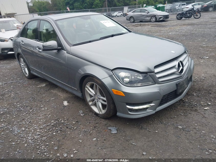 2012 Mercedes-benz C-klasse VIN WDDGF8BB8CR231390 IAAI salvage auction — ELECTRICAL, Mv-907A (New York), sold $525 on 2026-07-21 (photo 1)