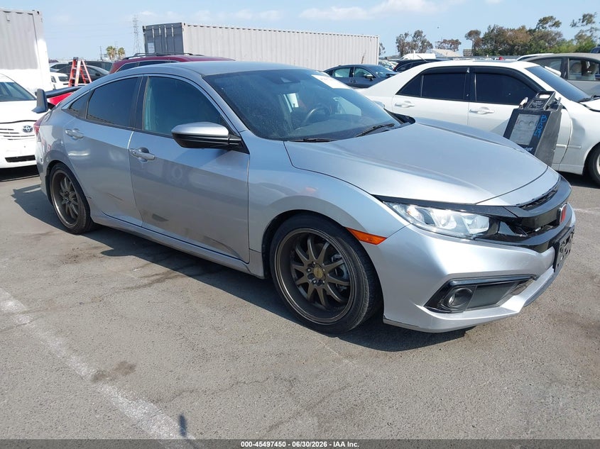 2020 Honda Civic VIN 19XFC2F89LE214779 IAAI salvage auction — LEFT FRONT, Salvage (California), sold $7,500 on 2026-07-09 (photo 1)