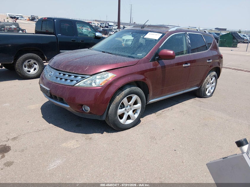 2007 Nissan Murano VIN JN8AZ08W17W621617 IAAI salvage auction — ELECTRICAL, Clear (Colorado), sold $275 on 2026-07-15 (photo 2)