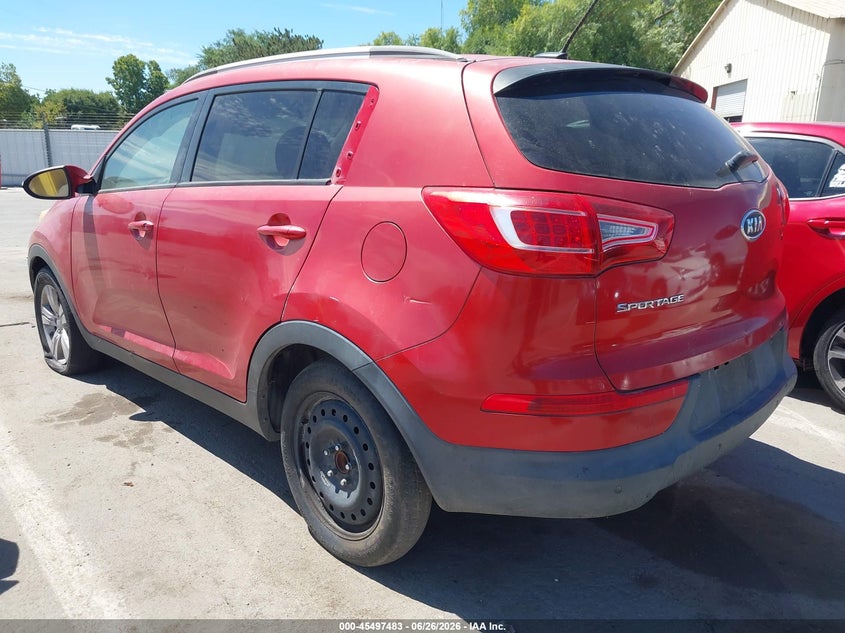 2011 Kia Sportage VIN KNDPB3A21B7056694 IAAI salvage auction — NORMAL WEAR, Clear - Dealer Only (California), sold $625 on 2026-07-21 (photo 3)