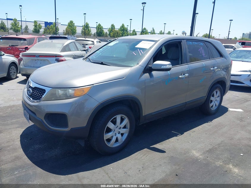 2011 Kia Sorento VIN 5XYKT3A1XBG012744 IAAI salvage auction — LEFT SIDE, Salvage Certificate (California), sold $2,100 on 2026-07-10 (photo 2)