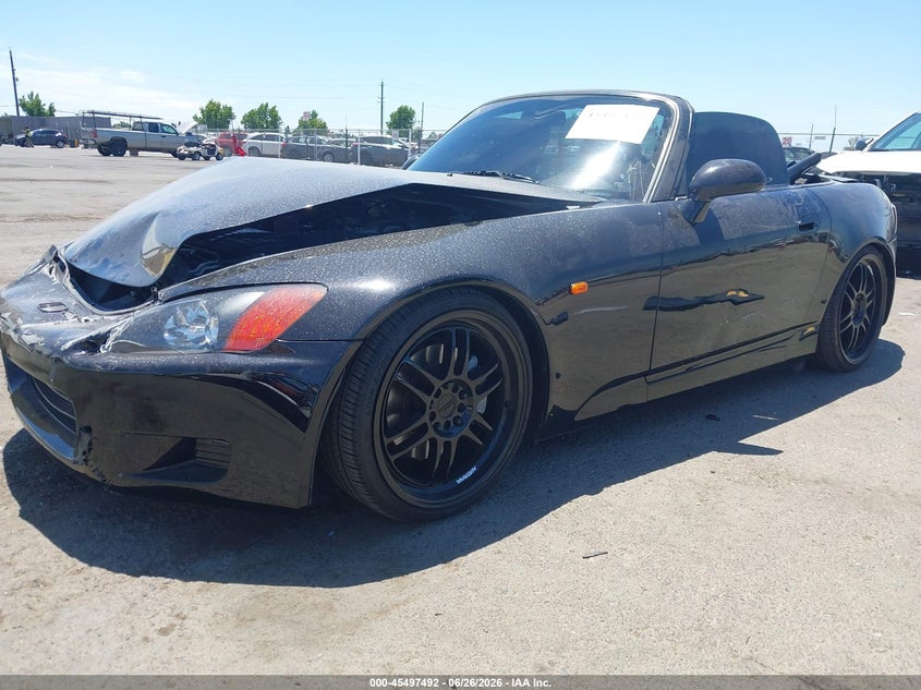 2003 Honda S2000 VIN JHMAP11473T007052 IAAI salvage auction — REAR END, Salvage (California), sold $7,800 on 2026-07-31 (photo 2)