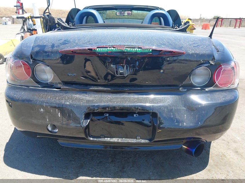 2003 Honda S2000 VIN JHMAP11473T007052 IAAI salvage auction — REAR END, Salvage (California), sold $7,800 on 2026-07-31 (photo 6)